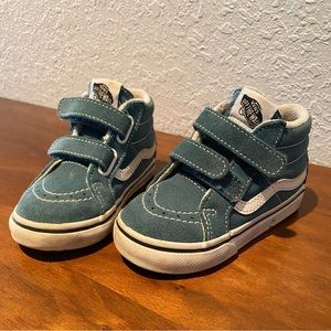Teal high top vans